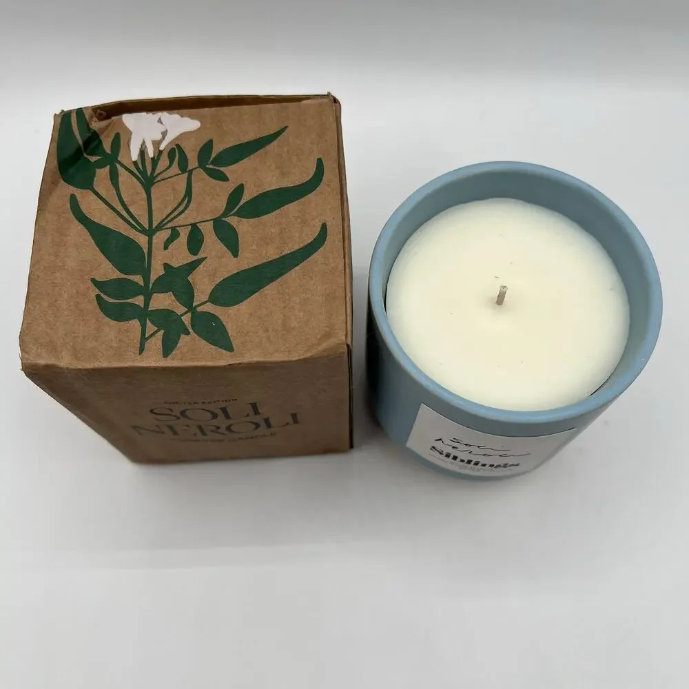 Siblings Limited Edition Soli Neroli Forever Candle Refillable USA 8oz NIB